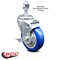 Service Caster 4 Inch Blue Polyurethane Wheel Swivel 12mm Threaded Stem Caster with Brake SCC-TS20S414-PPUB-BLUE-TLB-M1215 - alternate 3